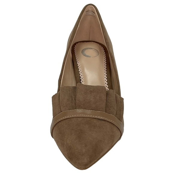 Journee Collection Marek Taupe Microfiber Womens Heels 9M - Picture 4 of 11